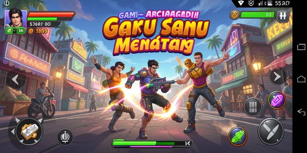 Screenshot gameplay <strong>55RP</strong> memperlihatkan aksi seru dalam game Arcade.