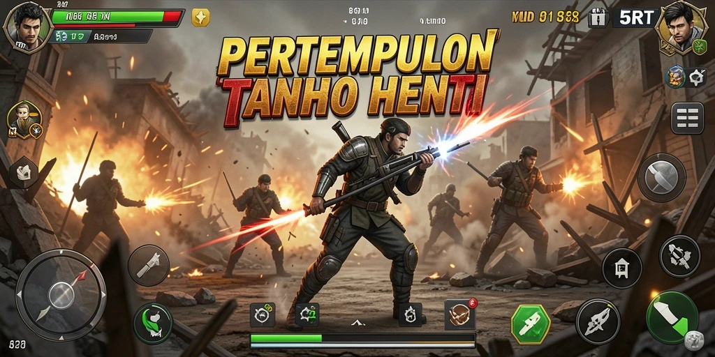 Tangkapan layar dari gameplay seru di 5RT.