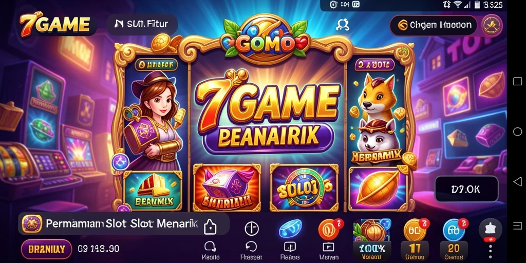 Tampilan gameplay Slot 7GAME dengan grafis menarik dan seru.