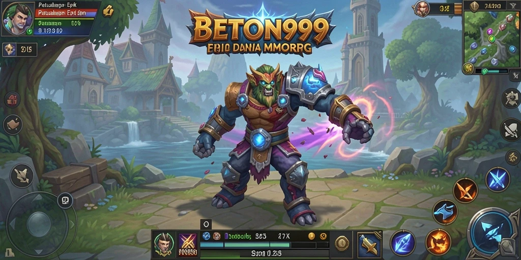 Gameplay BETON999 menampilkan petualangan MMORPG yang menakjubkan.