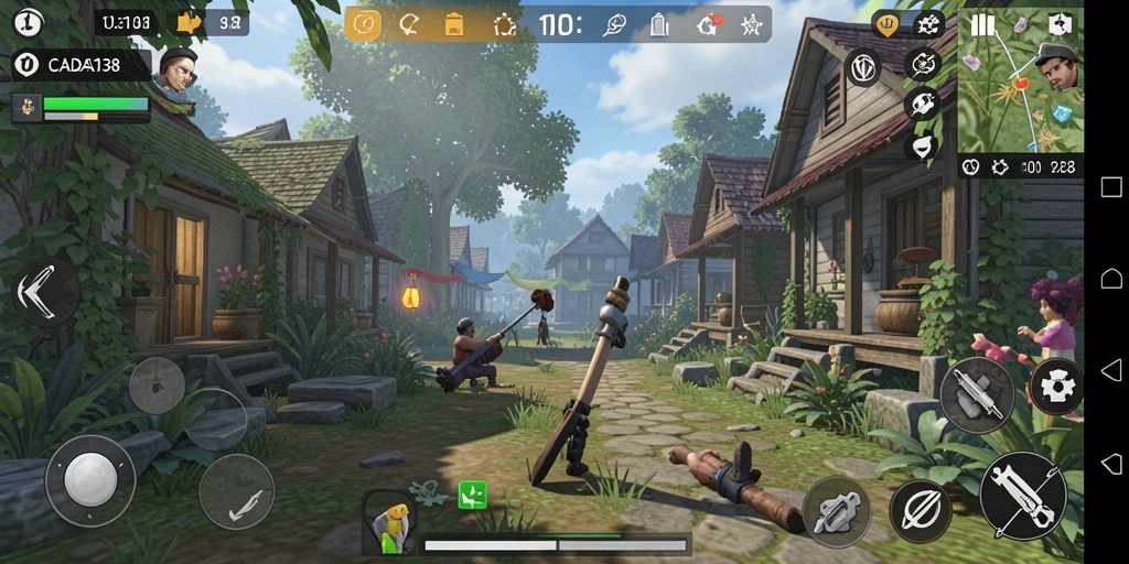 Tampilan gameplay menarik dari CADAS138 dalam dunia simulasi.