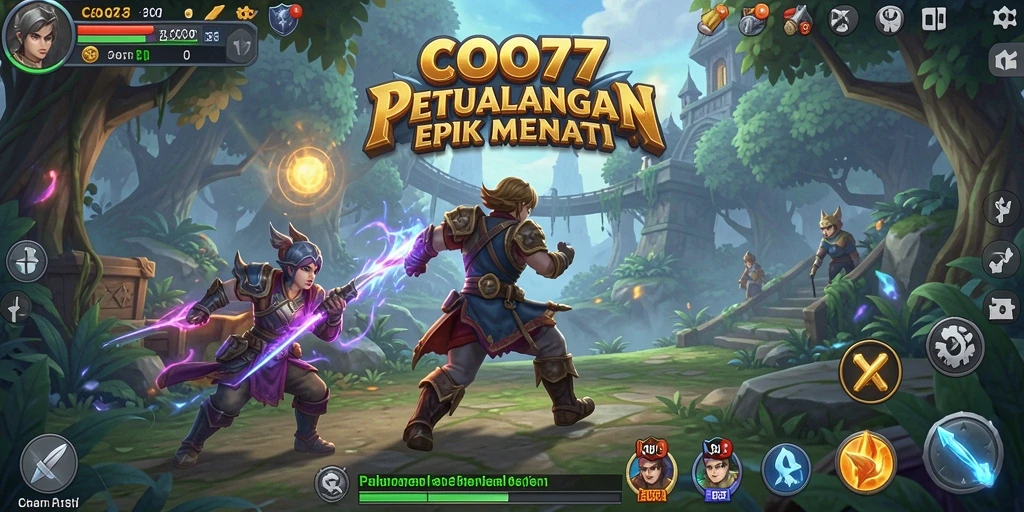 Screenshot gameplay COO77 menampilkan karakter dalam petualangan mendebarkan.