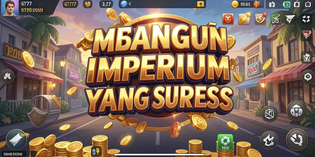 Screenshot utama GT777 menampilkan gameplay seru dalam membangun bisnis Tycoon.