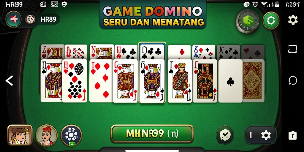 Tampilan permainan Domino yang mendebarkan di HR89.