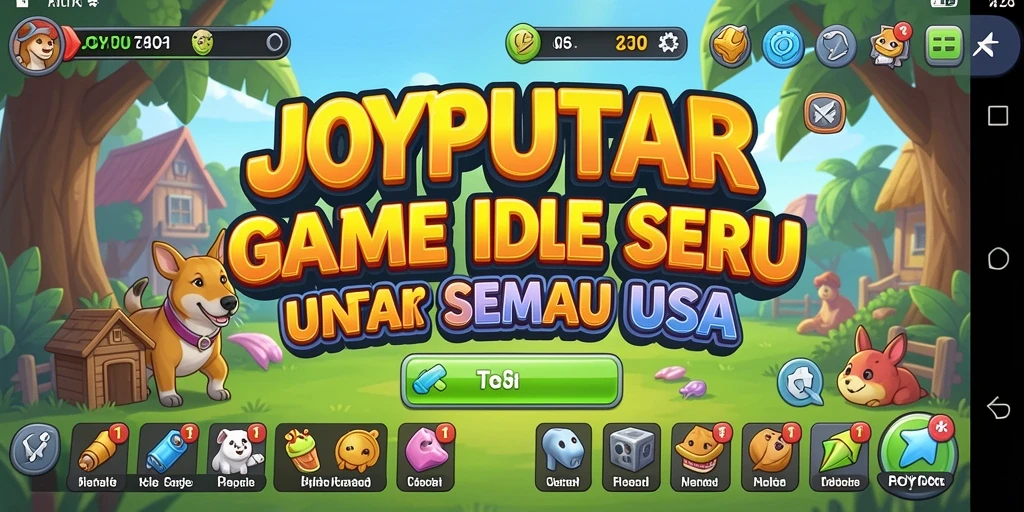 Screenshot utama JOYPUTAR menampilkan gameplay Idle yang menawan.