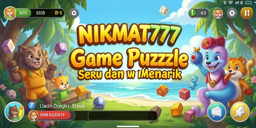 Screenshot gameplay NIKMAT777 menampilkan tantangan puzzle yang menegangkan.