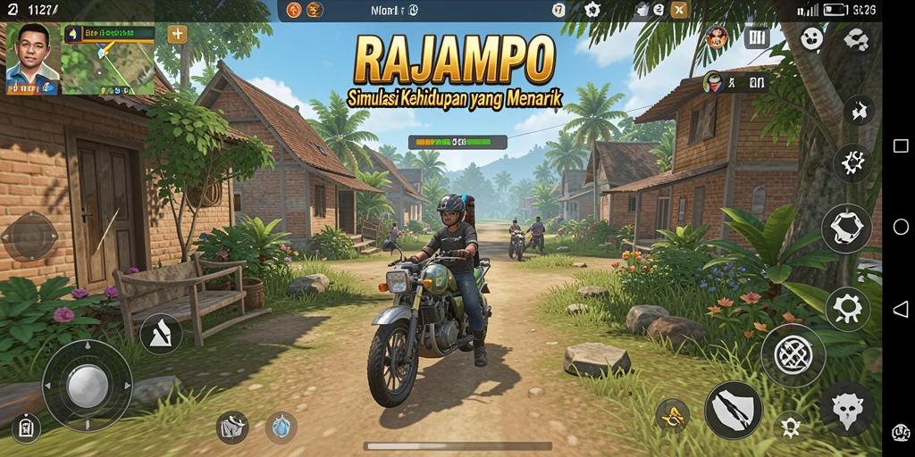 Gameplay menampilkan interaksi karakter yang seru dan dinamis.