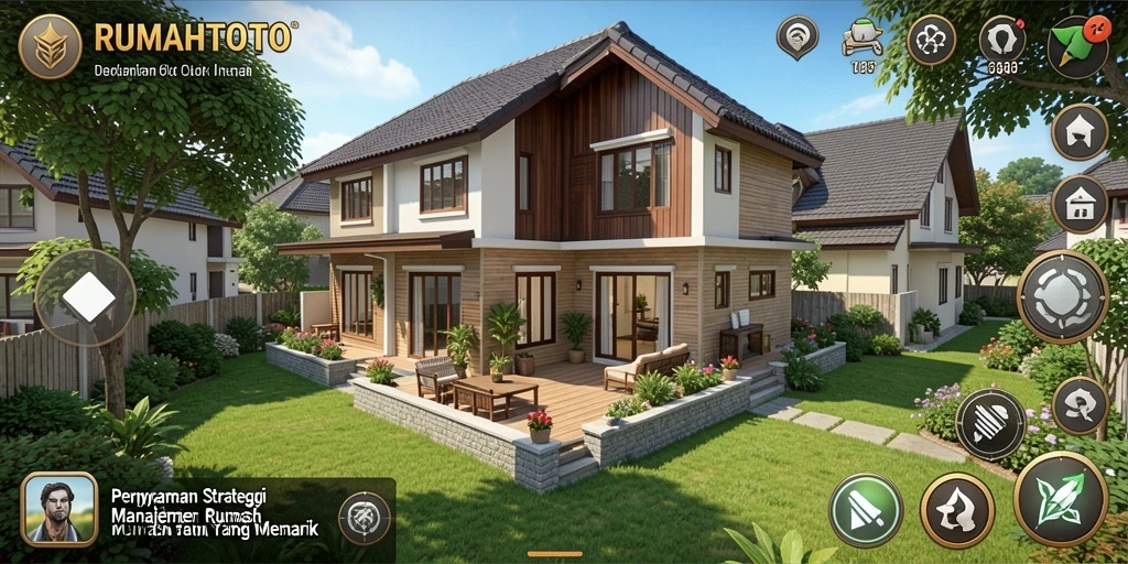 Tampilan antarmuka menarik dari gameplay RUMAHTOTO.