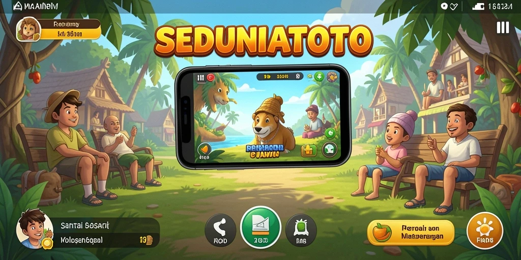 Menampilkan tampilan gameplay yang seru dan menarik dari SEDUNIATOTO.