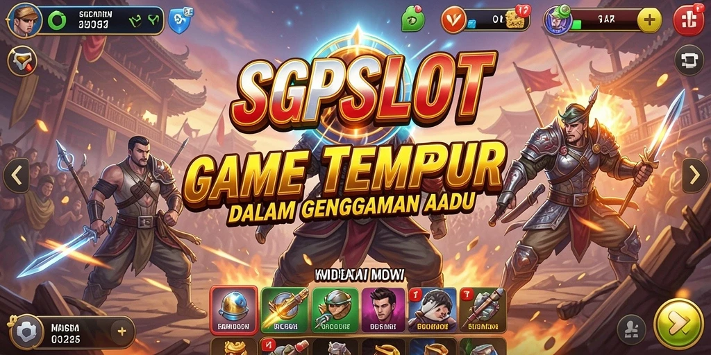 Screenshot gameplay SGPSLOT menampilkan aksi tempur seru dan grafis yang memukau.