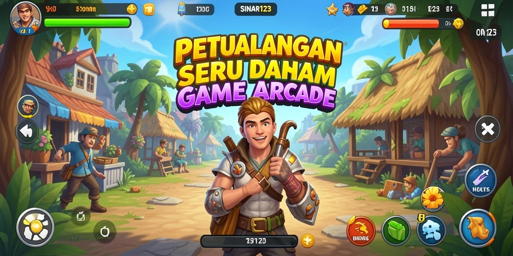 Tampilan gameplay SINAR123 yang penuh warna dan seru.