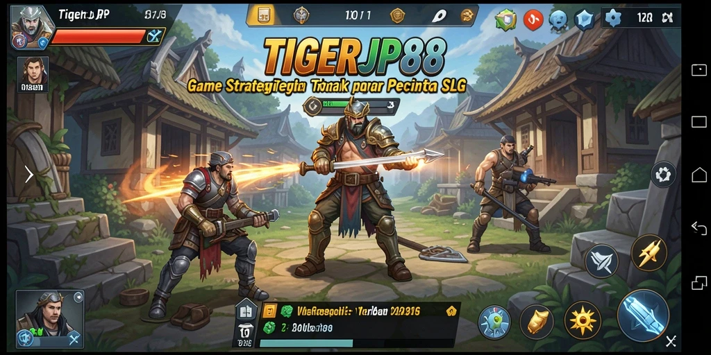 Screenshot gameplay <strong>TIGERJP88</strong> menampilkan pertempuran strategis yang menegangkan.