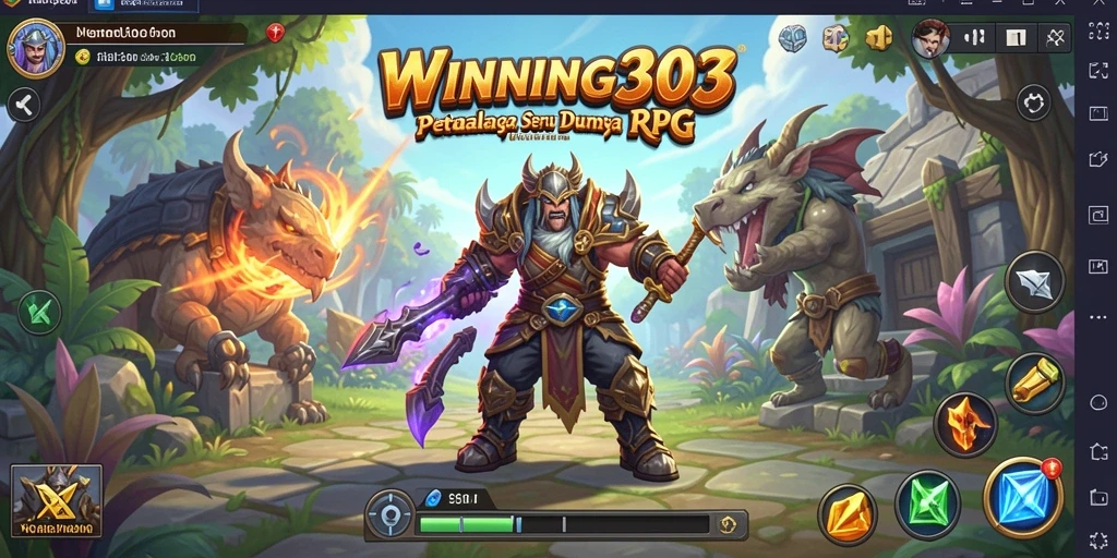 Tampilan gameplay seru dari WINNING303 yang penuh aksi RPG.